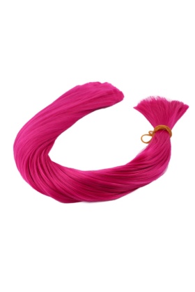 Koyu Fuşya Renkli Sentetik Boğum Saç - 1Kg