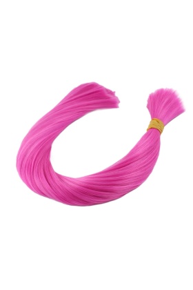 Fuşya  Renkli Sentetik Boğum Saç - 1Kg