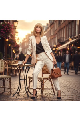 Platin Gerçek Perçemli Peruk