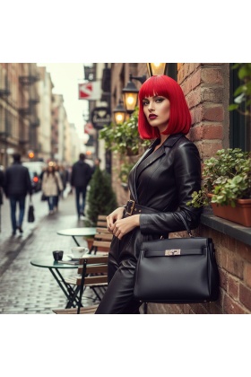 Kırmızı Gerçek Küt Peruk