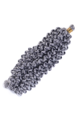 Afro Dalgası Saç - Orta Ton Gri