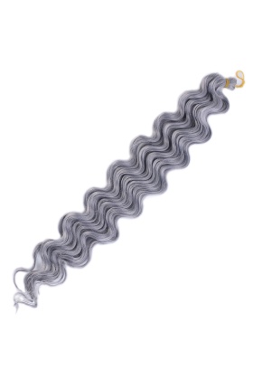 Su Dalgası Saç - Orta Ton Gri