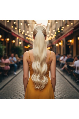 Tokalı Dalgalı At Kuyruğu - Açık Platin