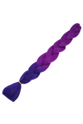 Afrika Örgülük Sentetik Ombreli Saç 100 Gr. - Açık Mor / Koyu Mor