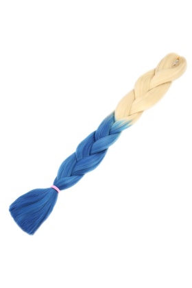 Afrika Örgülük Sentetik Ombreli Saç 100 Gr. - Platin / Lacivert