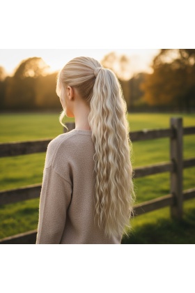 Bağlamalı Kabarık Dalgalı At Kuyruğu - Balköpüğü Platin Röfleli