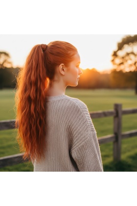 Bağlamalı Kabarık Dalgalı At Kuyruğu - Bakır