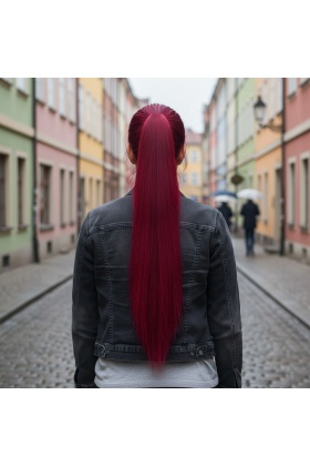 Tokalı Düz At Kuyruğu - Kızıl