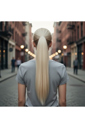 Tokalı Düz At Kuyruğu - Platin