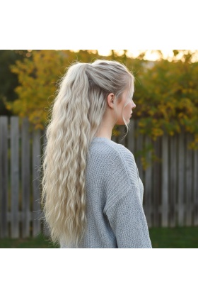 Tokalı Kabarık Dalgalı At Kuyruğu - Balköpüğü Platin Röfleli