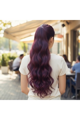 Tokalı Dalgalı At Kuyruğu - Koyu Kızıl