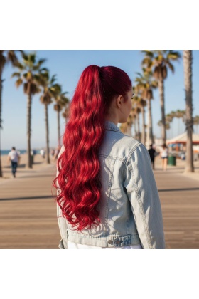 Tokalı Dalgalı At Kuyruğu - Kızıl