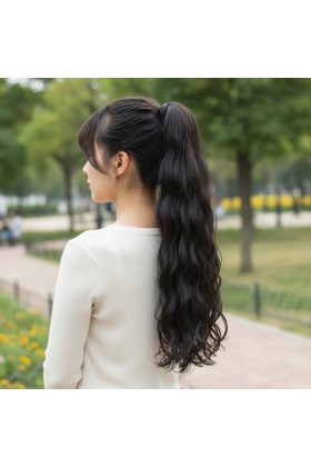 Bağlamalı Dalgalı At Kuyruğu - Kahverengi