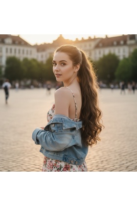 Bağlamalı Dalgalı At Kuyruğu - Kumral