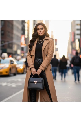 Gerçek Front Lace Tül Peruk - Dalgalı - Doğal 65-70cm