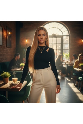 Düz Front Lace Gerçek Tül Peruk - Altın Karamel - 60-65cm