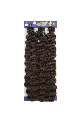 Sister Afro Dalgası Saç - Kumral 6
