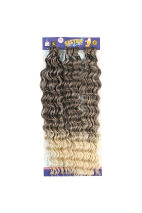 Sister Afro Dalgası Saç - Kahve / Platin Ombreli 4-613