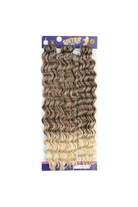 Sister Afro Dalgası Saç - Küllü Kahve / Platin Ombreli 8-613