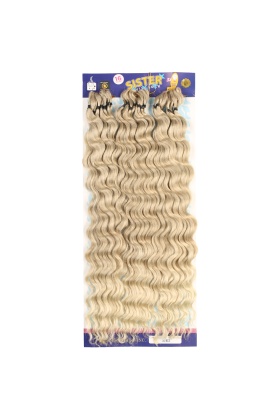 Sister Afro Dalgası Saç - Küllü Balköpüğü / Platin Ombreli 16-613