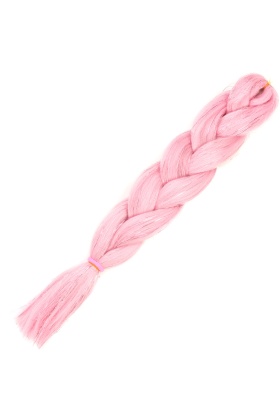 Simli Şeker Pembesi Örgülük Saç 100 Gr.