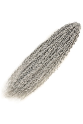 Brazilian Afro Dalgası Saç - Gri