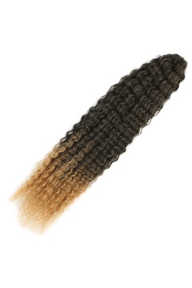 Brazilian Afro Dalgası Saç - Siyah / Karamel Ombreli