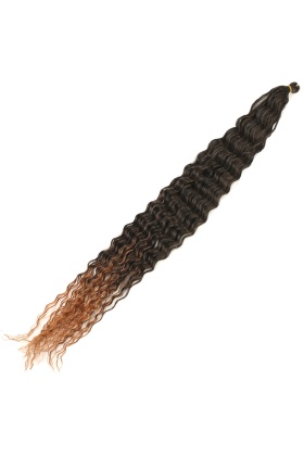 Rus Afro Dalgası Saç - Siyah / Bakır Ombreli