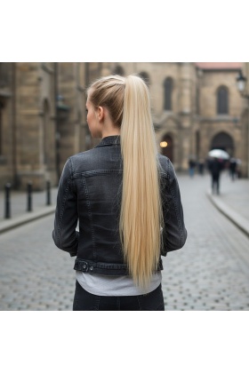 Tokalı Düz At Kuyruğu - Kumral Beyaz Platin Röfleli