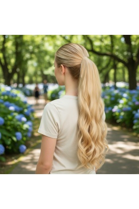 Tokalı Dalgalı At Kuyruğu - Balköpüğü Beyaz Platin Röfleli