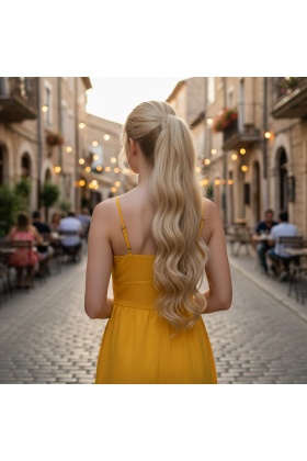 Tokalı Dalgalı At Kuyruğu - Kumral Beyaz Platin Röfleli