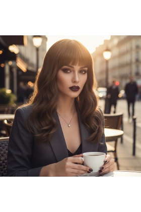 Dalgalı Kısa Perçemli Fiber Sentetik Peruk - Bebek Kumralı