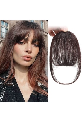 Fiber Sentetik İnce Perçem - Kahverengi