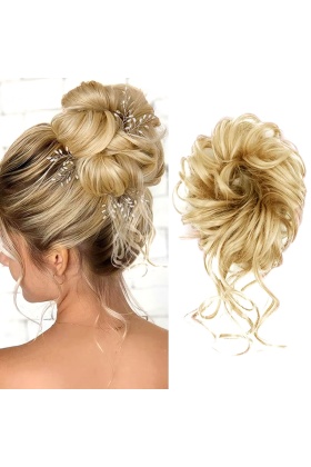 Saçlı Lastikli Kuyruklu Topuz Toka - Balköpüğü