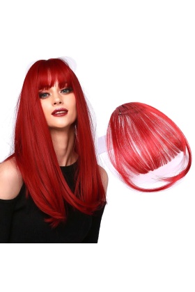 Fiber Sentetik İnce Perçem - Kızıl