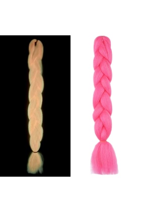 Fosforlu Neon Örgülük Saç Esperer 100 Gr. - Koyu Pembe