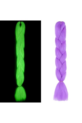 Fosforlu Neon Örgülük Saç Esperer 100 Gr. - Açık Mor
