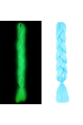 Fosforlu Neon Örgülük Saç Esperer 100 Gr. - Açık Mavi