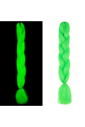 Fosforlu Neon Örgülük Saç Esperer 100 Gr. - Yeşil