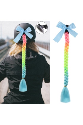 Motosiklet Kaskı Simli Örgülü At Kuyruğu - ACM05S