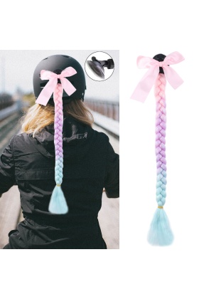 Motosiklet Kaskı Simli Örgülü At Kuyruğu - ACM25S