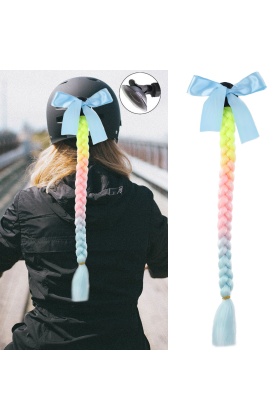 Motosiklet Kaskı Simli Örgülü At Kuyruğu - ACM27S