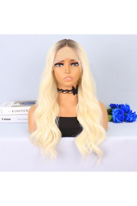 Kumral / Platin Ombreli Su Dalgalı Tül Peruk