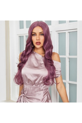 Gül Kurusu Rengi Su Dalgalı Tül Peruk