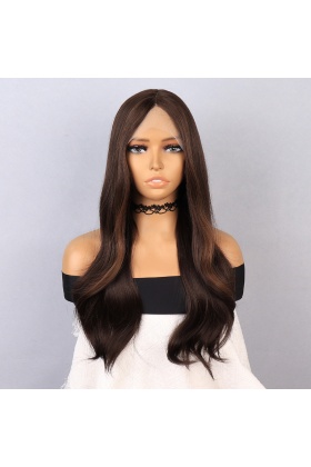 Kumral Dalgalı Işıltılı Tül Peruk