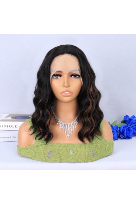 Siyah Karamel Işıltılı Tül Peruk