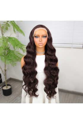 Kumral Ekstra Uzun Fiber Sentetik Dalgalı Tül Peruk