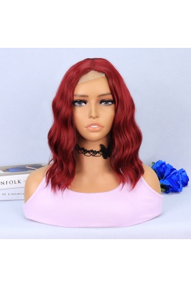 Kızıl Fiber Sentetik Tül Peruk