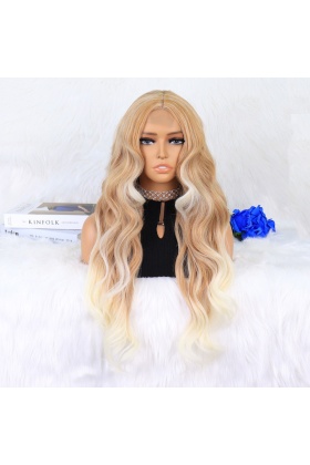 Balköpüğü Platin Röfleli Dalgalı Tül Peruk