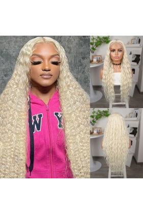 Platin Uzun Afro Dalga Fiber Sentetik Tül Peruk